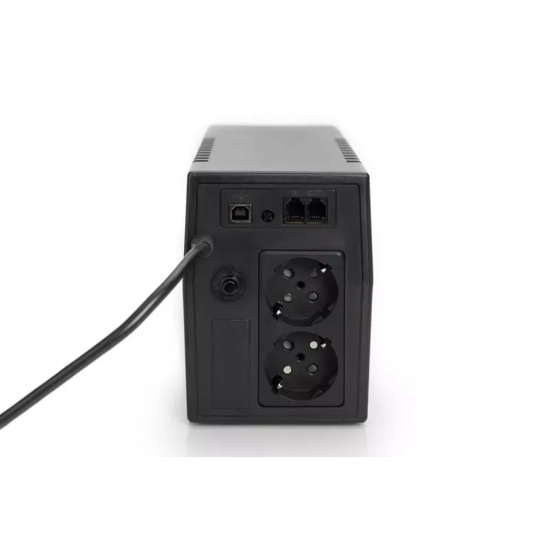 DIGITUS UPS line-interactive 600 VA/360W 12V/7Ah x1 2x CEE7/7 AVR LED DP