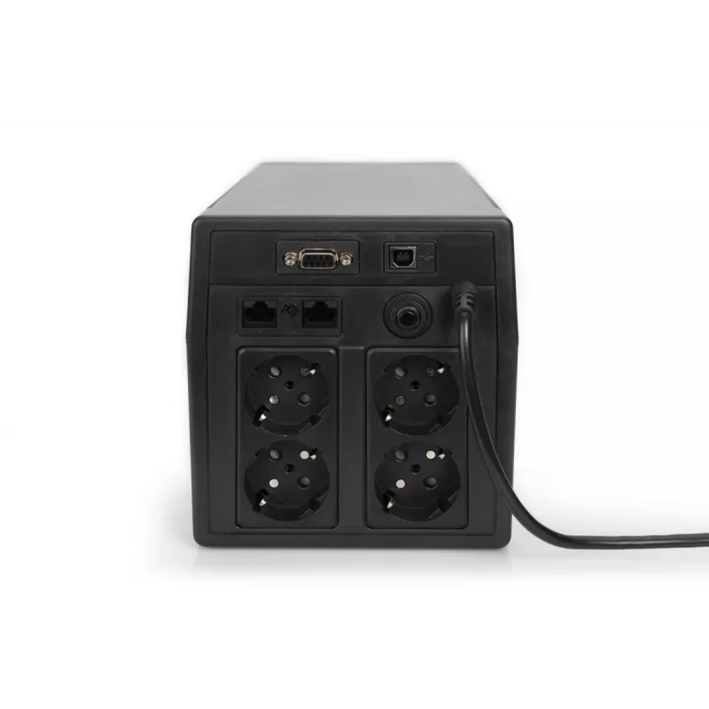 DIGITUS UPS line-interactive 1000 VA/600 W 12 V/7 Ah x2 4x CEE7/7 AVR USB
