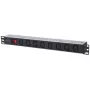 Intellinet unità di distribuzione di corrente (PDU) 19 pollici 1U rackmount 8 vie C13 con cavo di alimentazione rimovibile e ingresso C20 posteriore