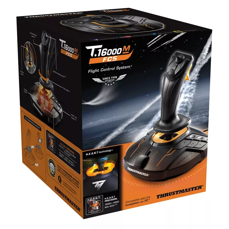 Thrustmaster T-16000M FC S nero, arancione USB joystick analogico / digitale PC
