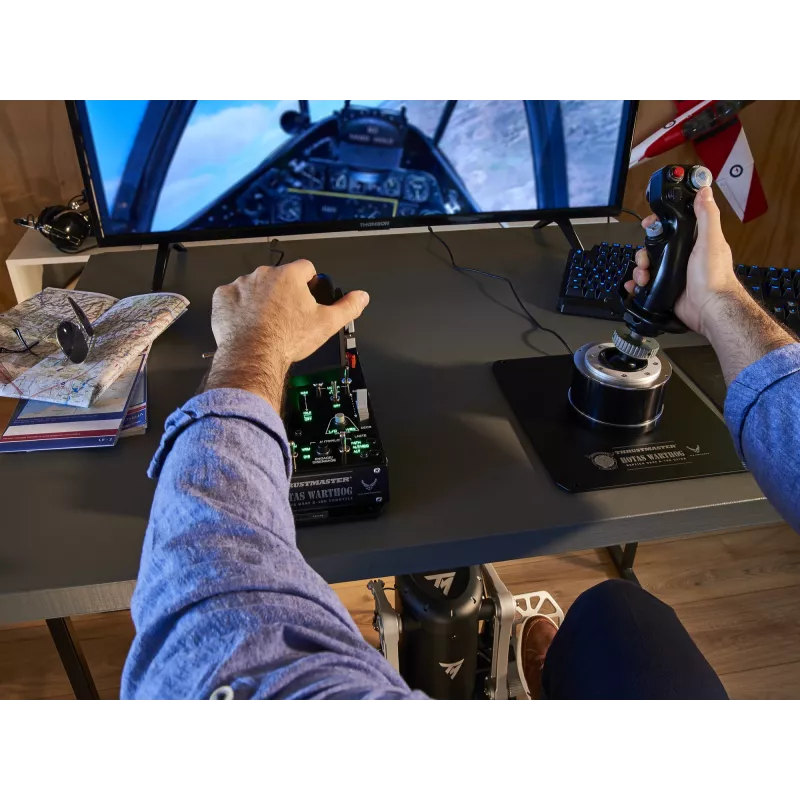 Thrustmaster TPR Rudder nero, argento USB flight sim analogico PC