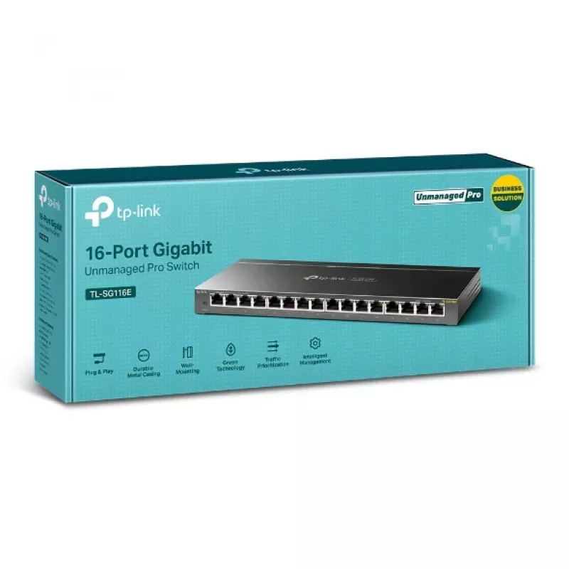 Switch unmanaged TP-Link TL-SG116E 16 porte Gigabit