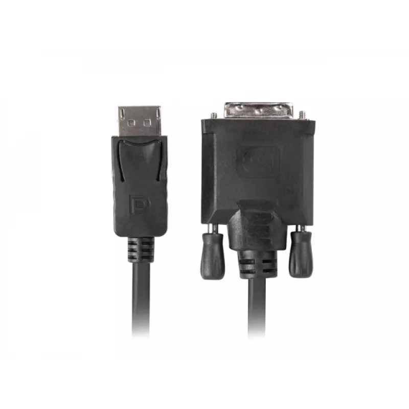 Adattatore per cavo video LANBERG DisplayPort 1.2 su DVI-D CA-DPDV-10CU-0030-BK, 3 m, 1080p, 60 Hz, nero