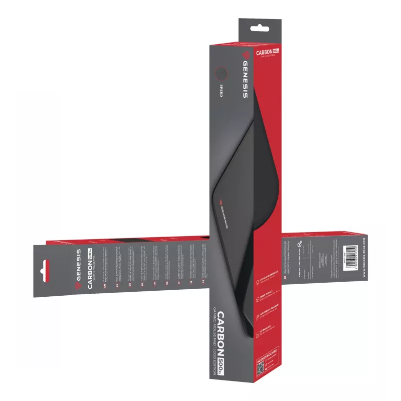 Tappetino gaming GENESIS Carbon 500 XL Logo nero