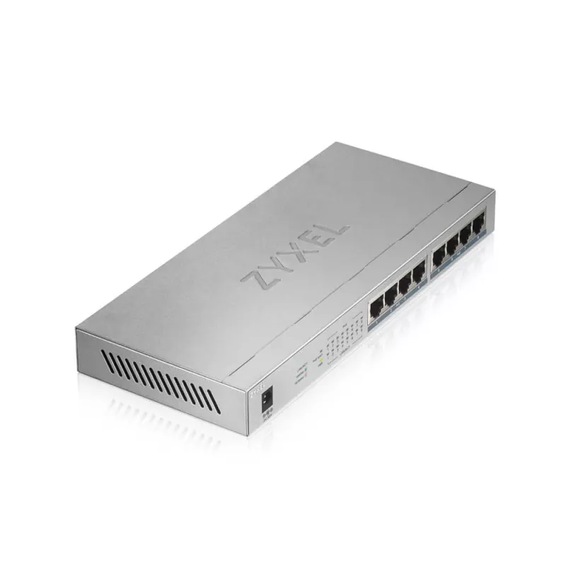 Zyxel GS1008HP unmanaged Gigabit Ethernet (10/100/1000) Power over Ethernet (PoE) grigio