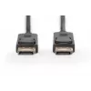 Cavo di collegamento DisplayPort DIGITUS, DP M/M, 2m con blocco, DP, conforme 1.1a nero