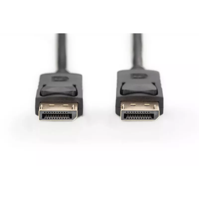 Cavo di collegamento DisplayPort DIGITUS, DP M/M, 2m con blocco, DP, conforme 1.1a nero