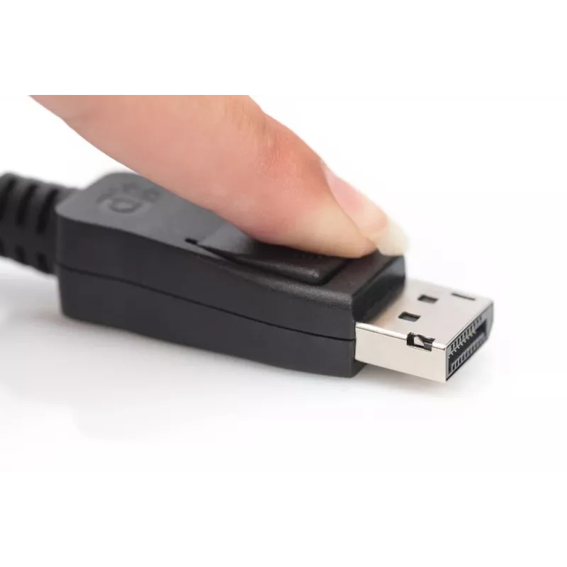 Cavo DisplayPort DIGITUS, M/M, 2 m con blocco, Ultra HD 8K, vers. 1.3/1.4, standard