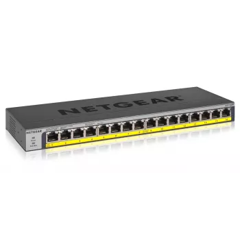 NETGEAR GS116PP switch unmanaged Gigabit Ethernet (10/100/1000) Power over Ethernet (PoE) nero
