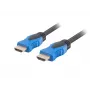 Cavo HDMI LANBERG CA-HDMI-20CU-0150-BK — 15 m, HDMI 2.0, Type-A, 18 Gbit/s, 4K@60Hz, ARC, Ethernet