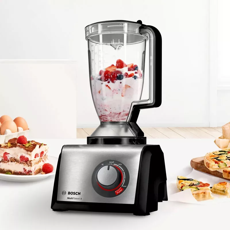 Bosch MC812M865 robot da cucina 1250 W 3,9 L nero, acciaio inox