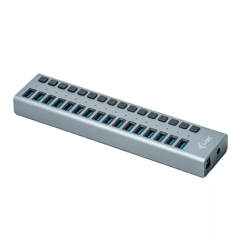 i-tec USB 3.0 hub di ricarica 16 porte + alimentatore 90 W