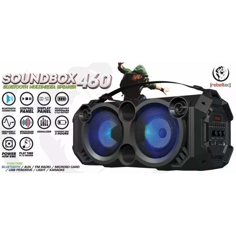 Altoparlante Bluetooth SoundBox 460, nero