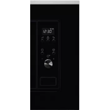Microonde solo Electrolux LMS2203EMX — 700 W, 20 L, acciaio inox/nero, da incasso (56×35×38 cm)