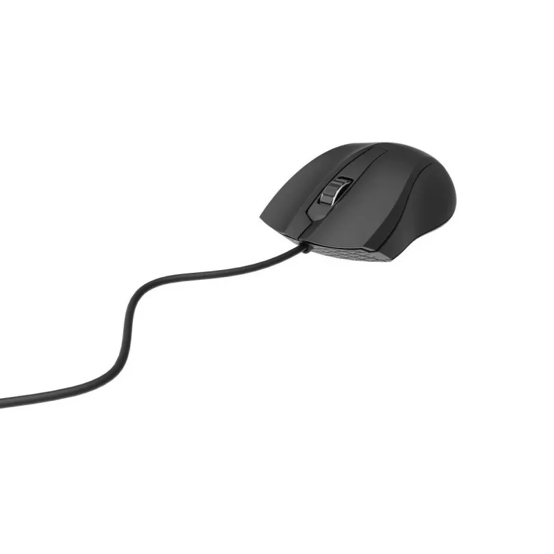 Mouse ottico cablato ambidestro Gembird MUS-3B-01 — USB Type-A, 1000 DPI, 3 tasti, nero