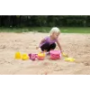Lena Happy Sand Girls I 10 pz., set giocattolo con sabbia, da 1 anno, rosa, giallo