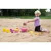 Lena Happy Sand Girls I 10 pz., set giocattolo con sabbia, da 1 anno, rosa, giallo