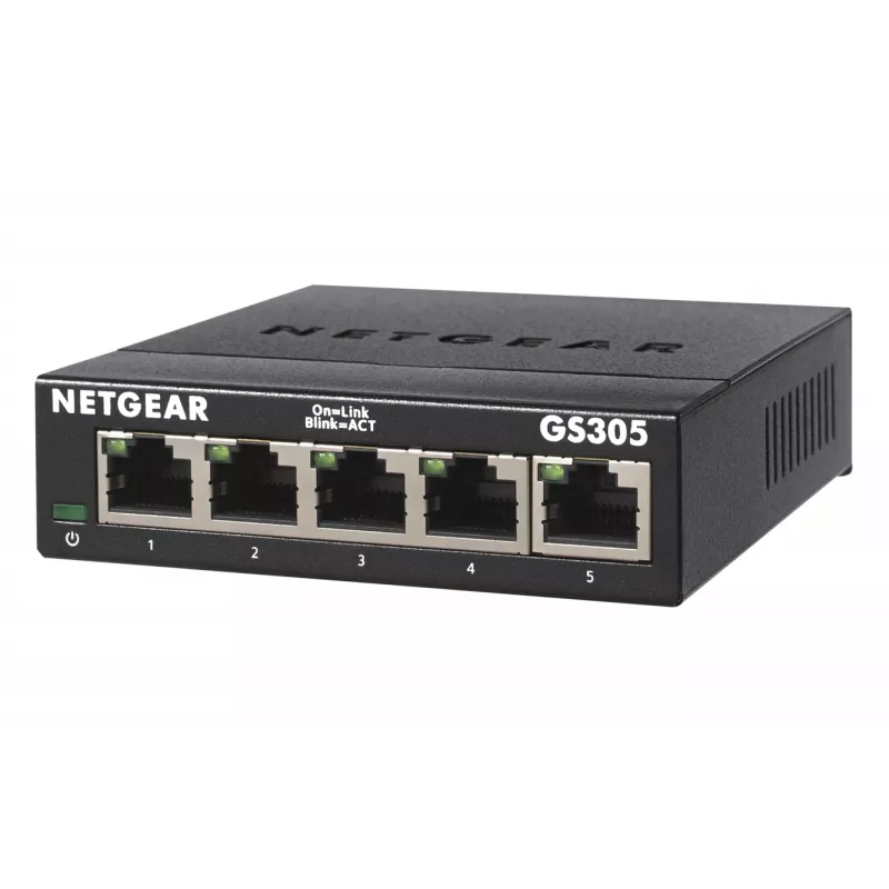 Switch NETGEAR GS305 Unmanaged L2 Gigabit Ethernet (10/100/1000) nero
