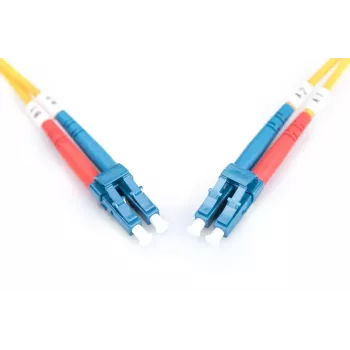 Patch cord in fibra ottica DIGITUS, LC a LC OS2, monomodale 09/125 µm, duplex, lunghezza 5m