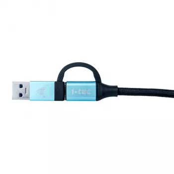 Cavo USB-C su USB-C con adattatore USB 3.0 integrato i-tec C31USBCACBL