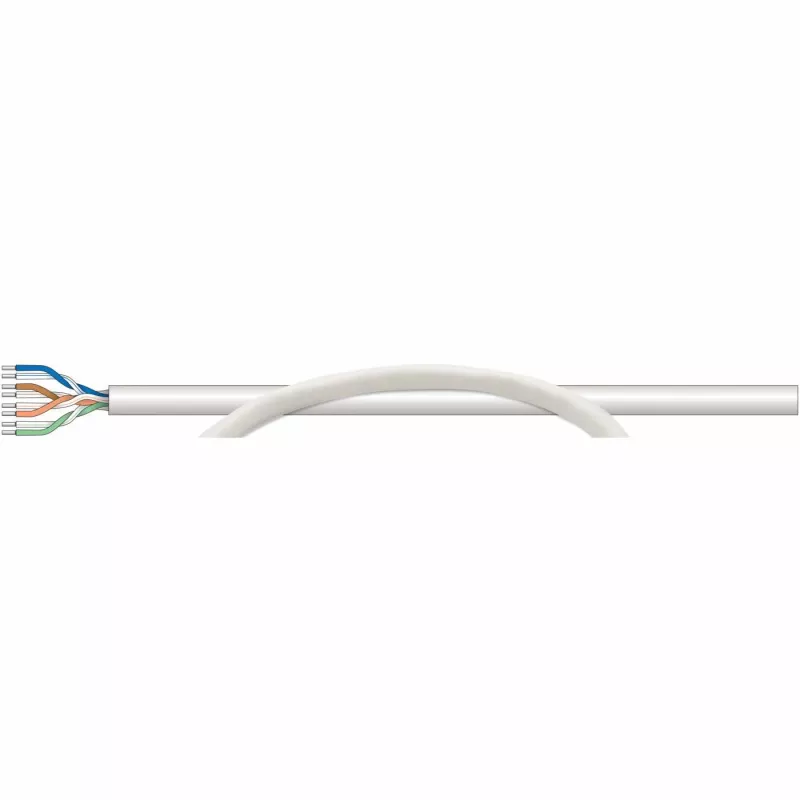 Cavo di rete bulk Cat6 Intellinet, 23 AWG, filo massiccio, 305 m, grigio, CCA, U/UTP, scatola