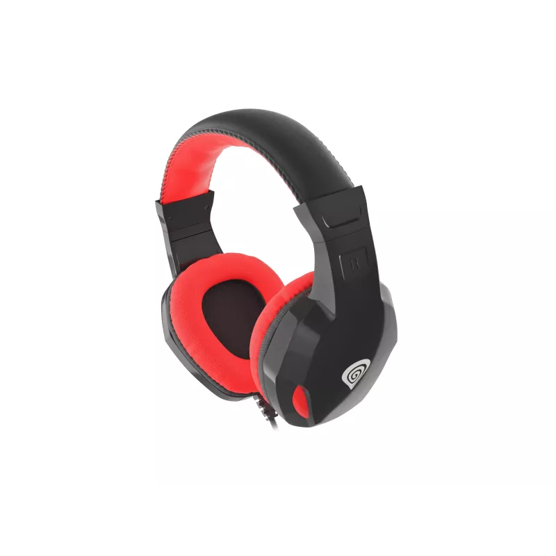 Headset GENESIS Argon 110 headset con filo con archetto gaming nero, rosso