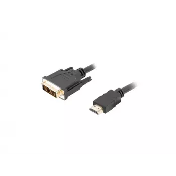 Adattatore per cavo video LANBERG HDMI Type-A (maschio) su DVI-D (maschio), 1,8 m, nero, risoluzione max. 1920 x 1200