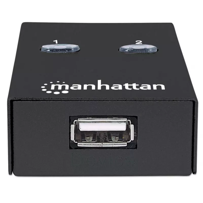Manhattan 162005 switch USB 2.0 automatico di condivisione, 2 porte, 480 Mbps