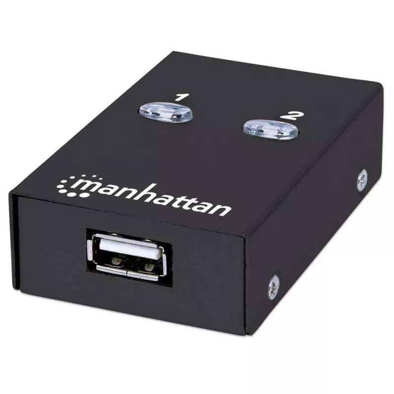 Manhattan 162005 switch USB 2.0 automatico di condivisione, 2 porte, 480 Mbps