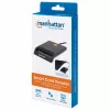 Manhattan 102049 lettore di smart card a contatto, USB-A 2.0, 12 Mbps, cavo 1,05 m, nero, custodia in ABS