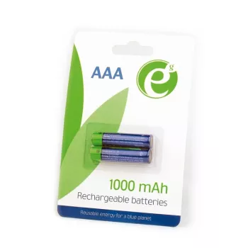 Batterie AAA GEMBIRD Ni-MH ricaricabili 1000mAh 2 pezzi