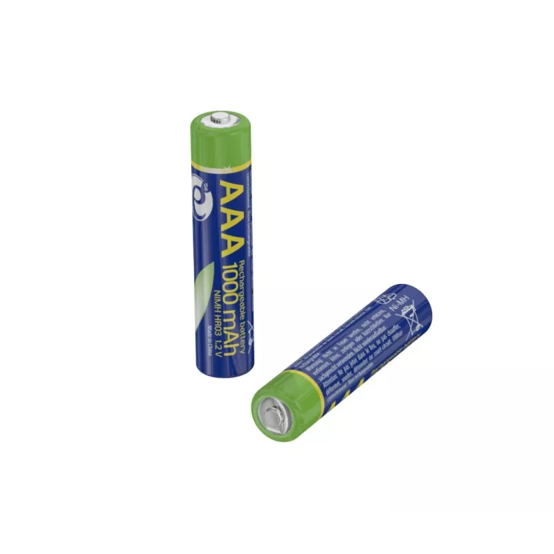 Batterie AAA GEMBIRD Ni-MH ricaricabili 1000mAh 2 pezzi