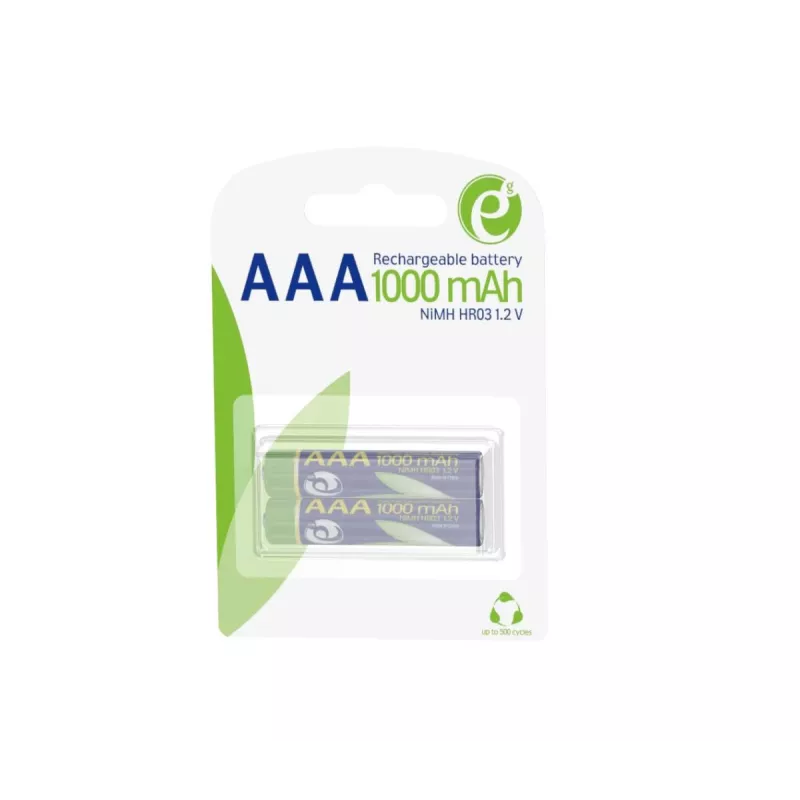 Batterie AAA GEMBIRD Ni-MH ricaricabili 1000mAh 2 pezzi
