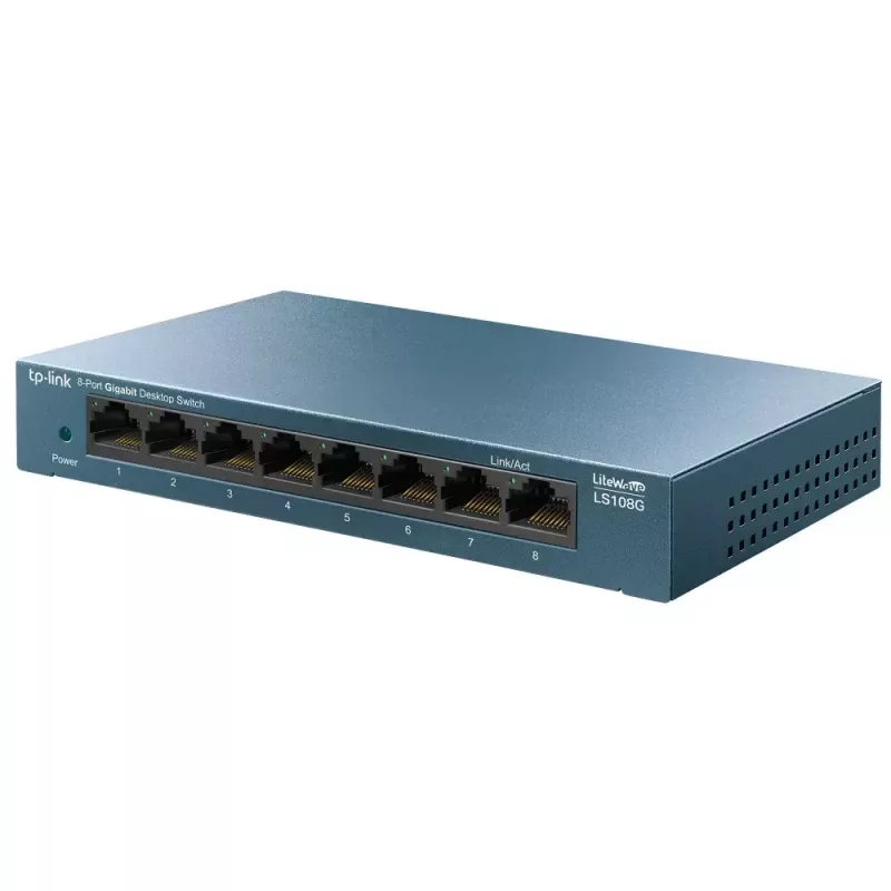 Switch di rete desktop TP-Link 8 porte 10/100/1000Mbps