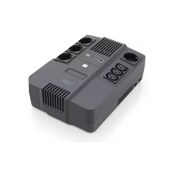 UPS ALLINONE DIGITUS 600VA/360W LED 12V 7AH 4XCEE 7/7 3XIEC C13 USB RJ45