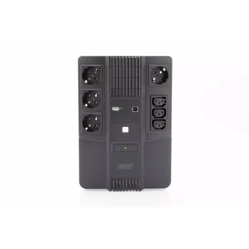 UPS ALLINONE DIGITUS 600VA/360W LED 12V 7AH 4XCEE 7/7 3XIEC C13 USB RJ45