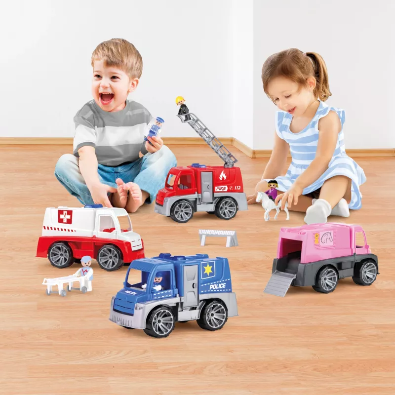 Camion Lena TRUXX Police con accessori