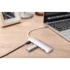 DIGITUS hub USB-C 4 porte PD 4x USB 3.0, 1x ricarica PD, grigio