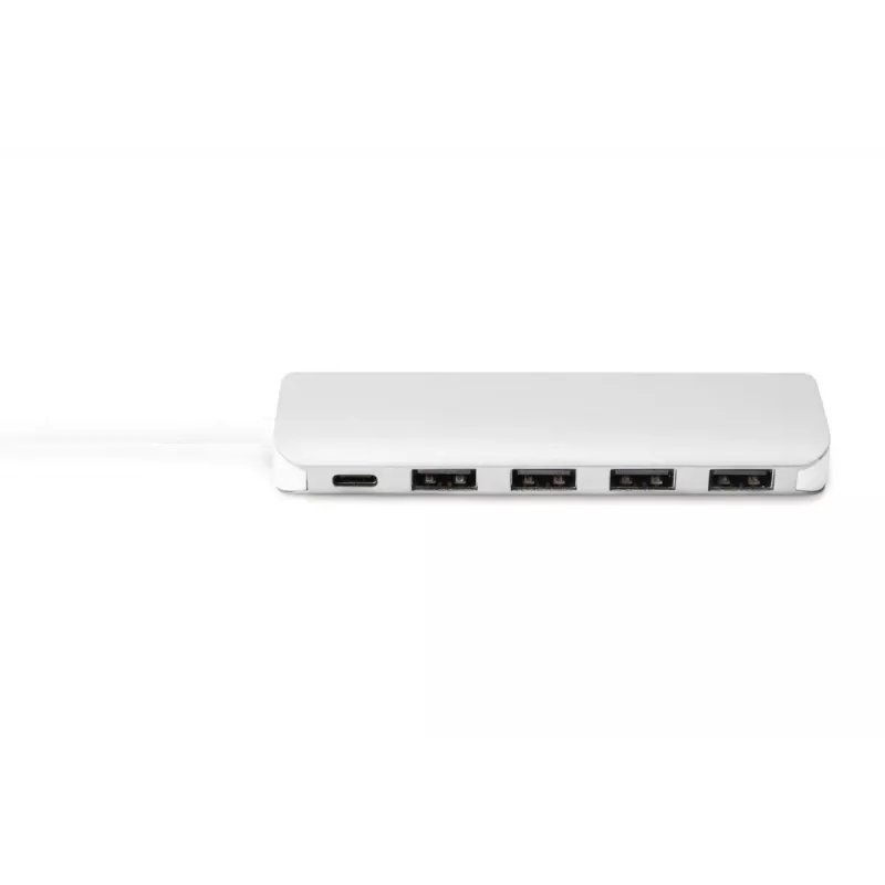 DIGITUS hub USB-C 4 porte PD 4x USB 3.0, 1x ricarica PD, grigio