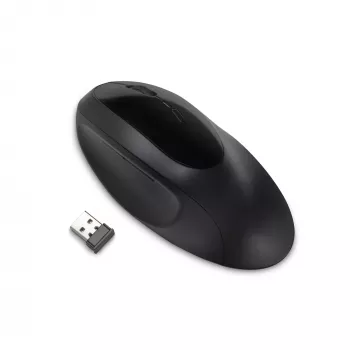 Kensington Pro Fit Ergo mouse wireless – nero, per destrimani, RF Wireless + Bluetooth, 1600 DPI, nero