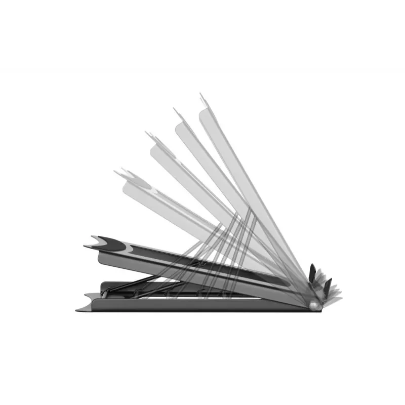 Supporto pieghevole in acciaio per laptop/tablet DIGITUS con 5 posizioni regolabili