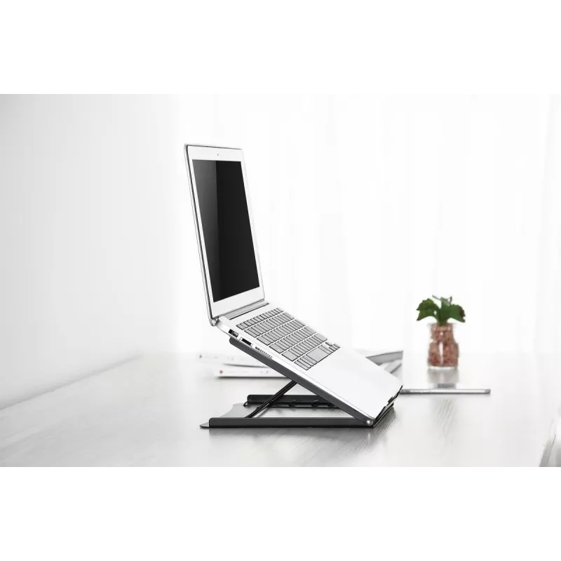 Supporto pieghevole in acciaio per laptop/tablet DIGITUS con 5 posizioni regolabili
