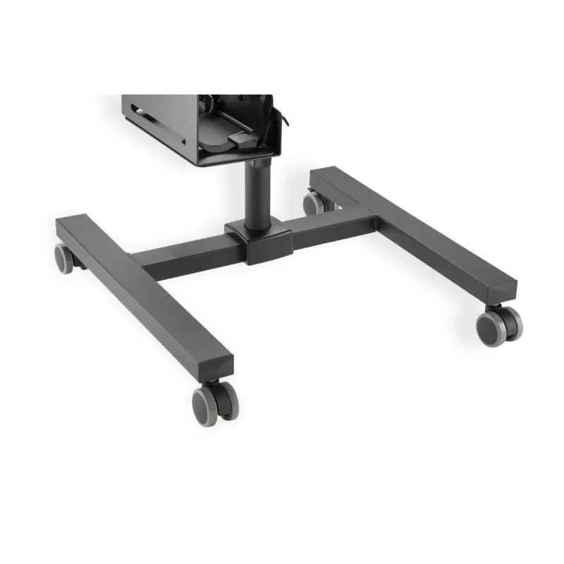 Postazione di lavoro mobile DIGITUS (supporto monitor, supporto PC) portata max 8 kg, schermo 32 inch – nero