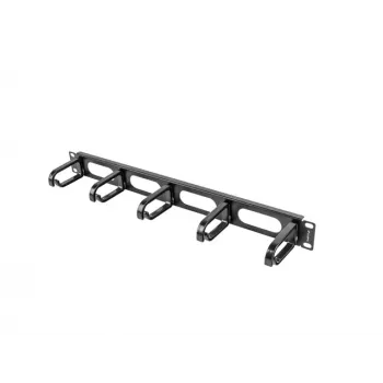 Pannello per gestione cavi LANBERG AK-1205-B, 1U metallo, larghezza 19