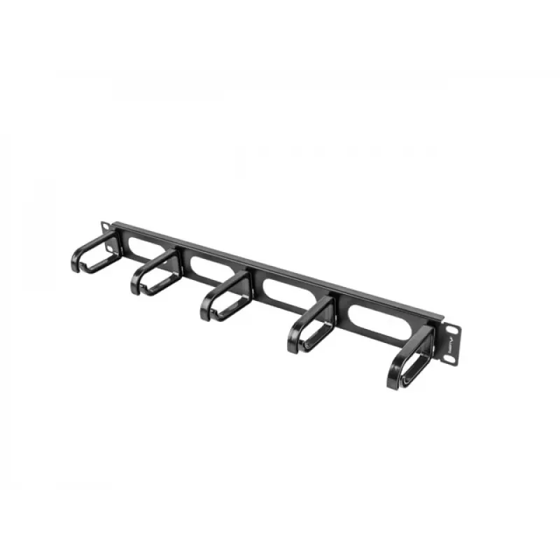 Pannello per gestione cavi LANBERG AK-1205-B, 1U metallo, larghezza 19