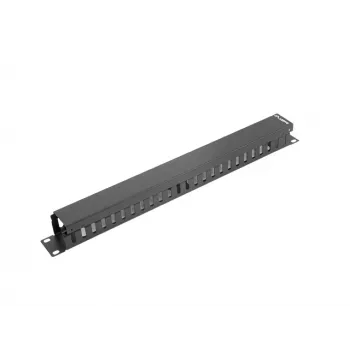 Pannello passacavi rack LANBERG AK-1201-B – 1U metallo, 19