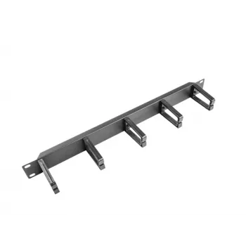 Pannello di gestione cavi LANBERG AK-1202-B, 1U, larghezza 19