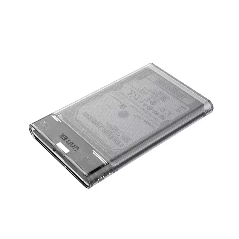 Case per HDD/SSD Unitek S1103A trasparente per unità SATA III da 2,5