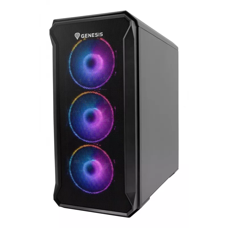 GENESIS Irid 503 ARGB Micro Tower nero, trasparente