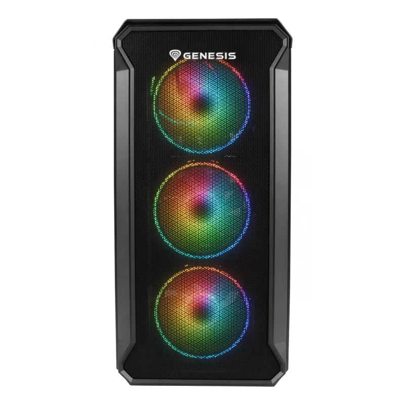 GENESIS Irid 503 ARGB Micro Tower nero, trasparente